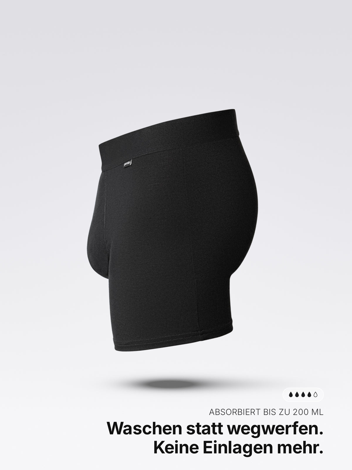 Boxershorts mit Auslaufschutz